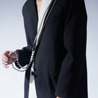 Horseshoe Letter Pearl Body Chain | 3-in-1 Convertible Necklace Belt Harness