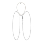 Horseshoe Letter Pearl Body Chain | 3-in-1 Convertible Necklace Belt Harness