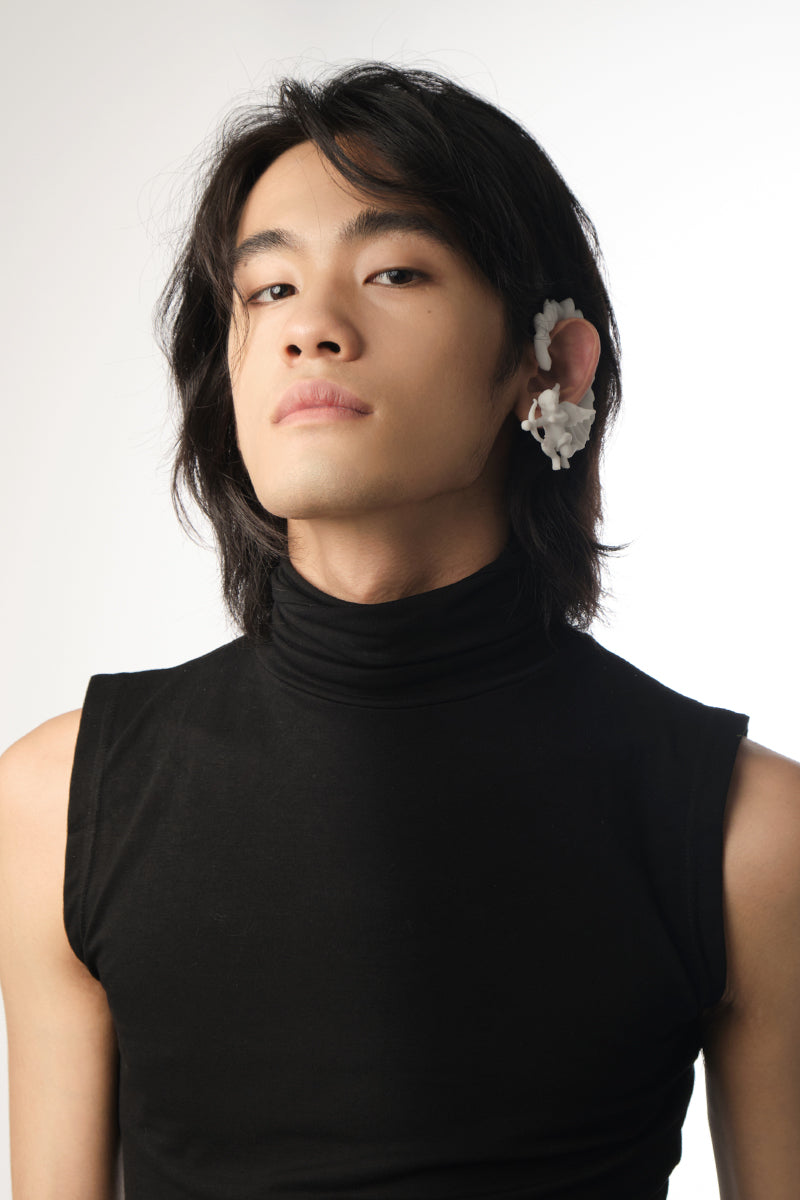 Cupid Archer Ear Cuff | Bold Fairy Wing Metal Earring for Women