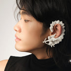 Cupid Archer Ear Cuff | Bold Fairy Wing Metal Earring for Women