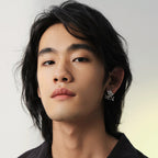 Cupid Arrow Earrings | Fairy Bow Metal Studs for Women, Eros Angel Wing Jewelry