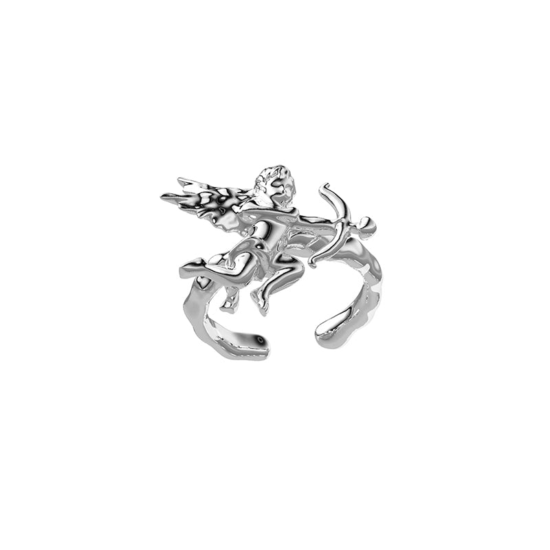 Angel Arrow Ring | Fairy Cupid Archer Metal Band for Women