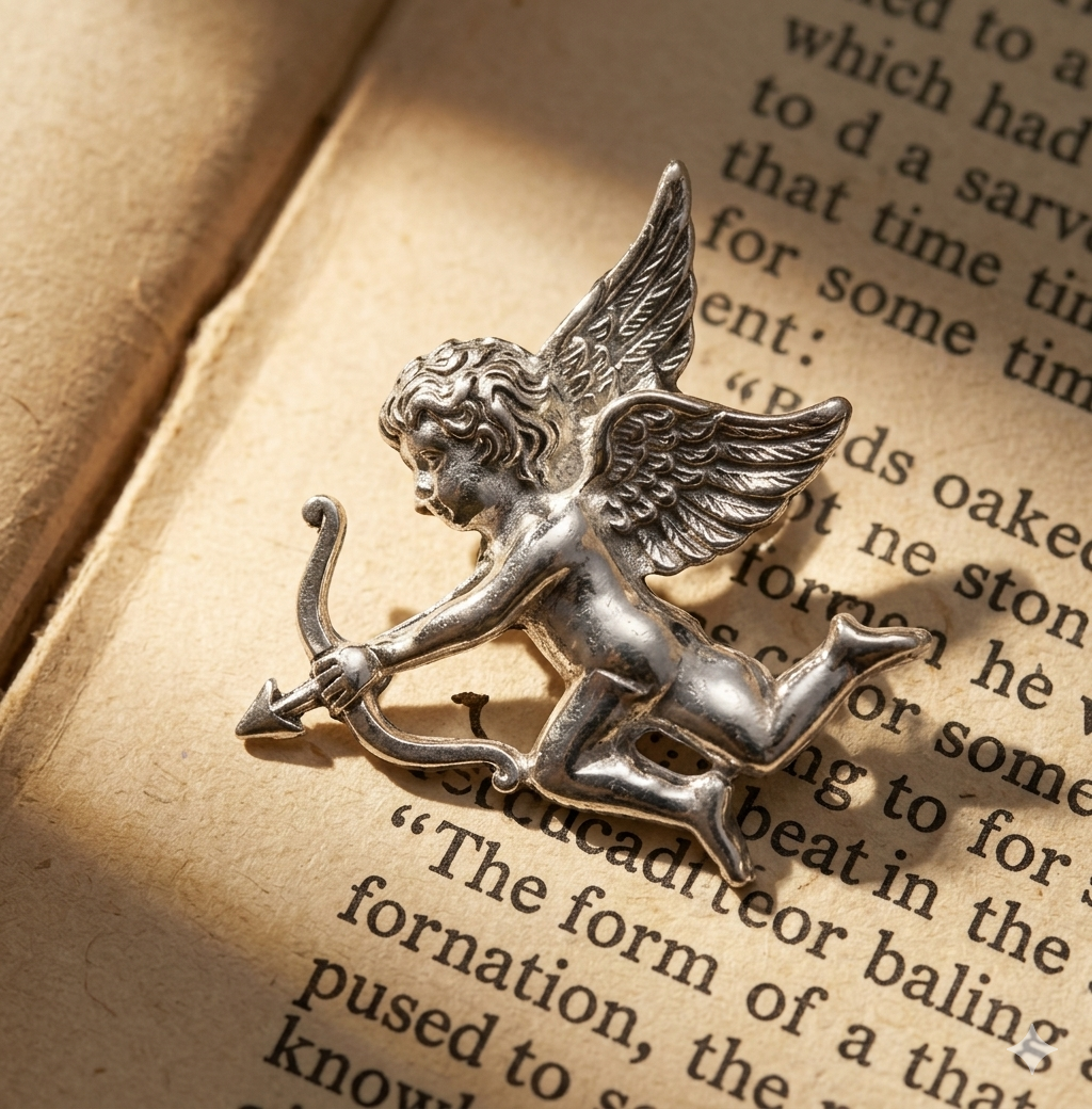 Cupid Arrow Earrings | Fairy Bow Metal Studs for Women, Eros Angel Wing Jewelry