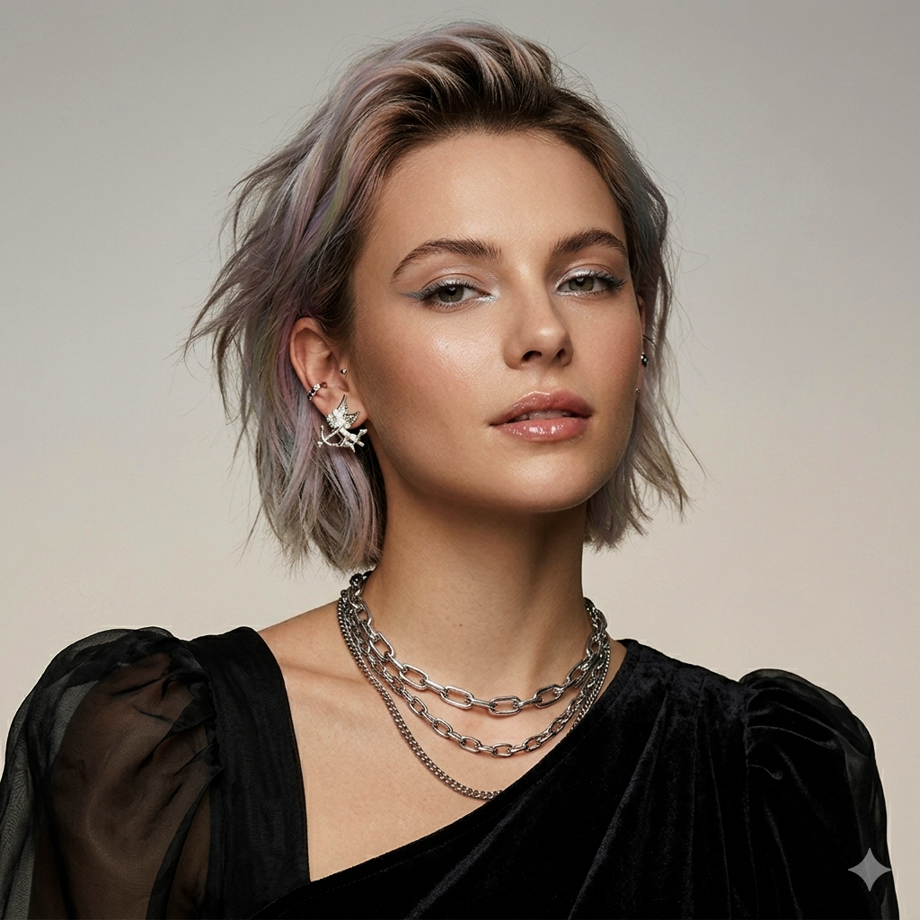 Cupid Arrow Earrings | Fairy Bow Metal Studs for Women, Eros Angel Wing Jewelry