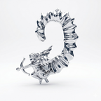 Cupid Archer Ear Cuff | Bold Fairy Wing Metal Earring for Women