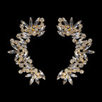 Crystal Clip On Earrings | Rhinestone Sparkle Luxury Ear Cuff for Women - VEX Jewelry