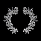 Crystal Clip On Earrings | Rhinestone Sparkle Luxury Ear Cuff for Women - VEX Jewelry