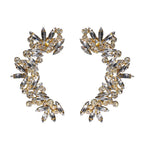 Crystal Clip On Earrings | Rhinestone Sparkle Luxury Ear Cuff for Women - VEX Jewelry